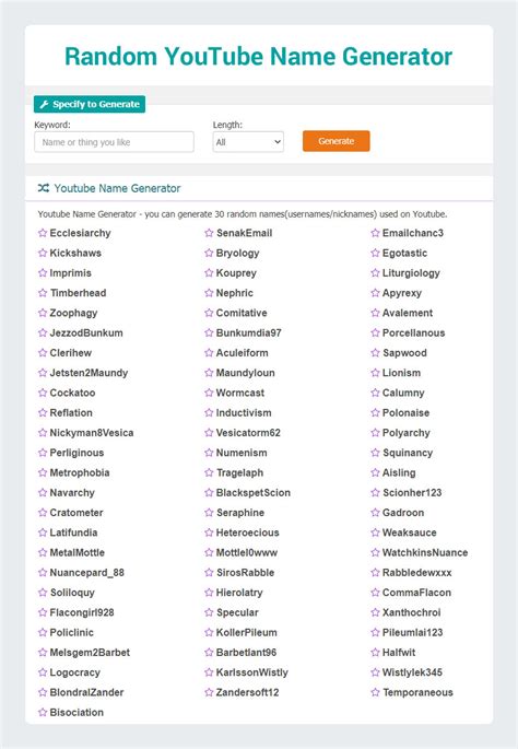 youtube name generator|FREE YouTube Name Generator (Instant Ideas) .